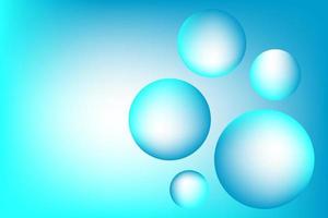 Light Blue Bubble Gradient Effect Background Design vector