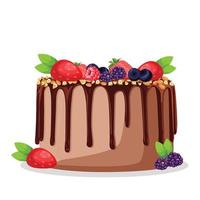 Illustration of a delicious cake , Baking, bakery shop, cooking, sweet products vector