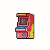 arcade console in pixel art style vector