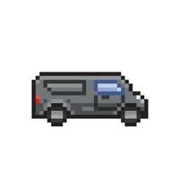 blind van in pixel art style vector