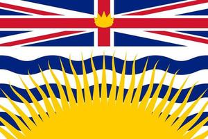 sencillo bandera provincia de Canadá vector