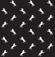 Vector seamless pattern of unicorn silhouette