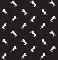 Vector seamless pattern of unicorn silhouette