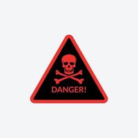 Danger warning symbol icon Free Vector