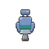 examination chair in pixel art style vector