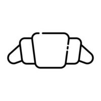 Croissant line icon. vector