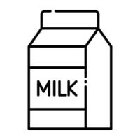 Milk line icon. vector