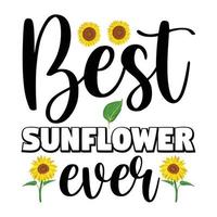 Best sunflower ever vector