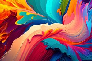 abstract colorful background with paint. . photo