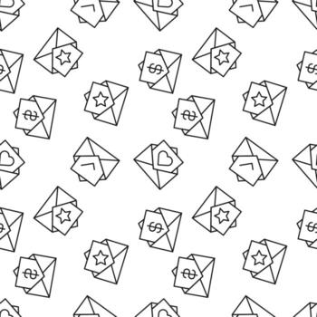 sin costura vector repitiendo modelo de dólar, estrella, marca de verificación, dólar es hecho de línea íconos para poligrafía y sitios web