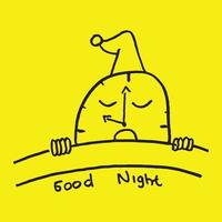 Good Night Sketch vector