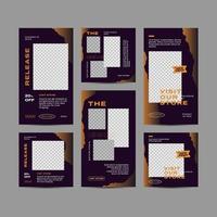 Modern Urban Style Social Media Post Templates vector