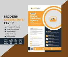 Corporate Flyer Design Template pro Vector