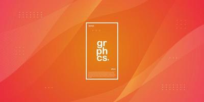 Abstract dynamic wave gradient orange background . Bright concept Eps10 vector. vector