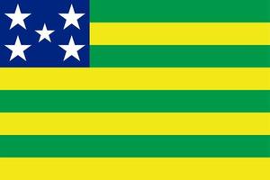 Simple flag state of Brazil vector