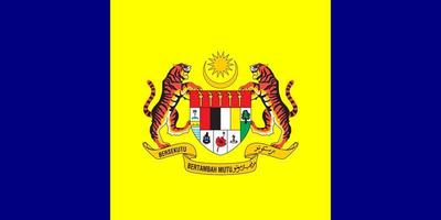 Simple flag state of Malaysia. vector