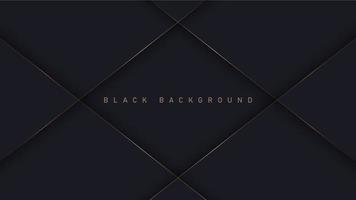 Black luxury background with shadow elements, template for your design vector