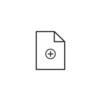 Attached file or upload file icon vector