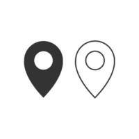 GPS ubicación sencillo linda diseño icono vector