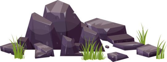 Zoo landscape element in cartoon style png