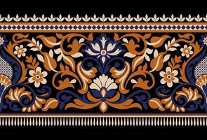 Geometrical and Ethnic Textile neckline design and motif for textile branding Fabric illustration Design for cover, fabric, textile, wrapping paper vector