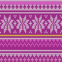 purple seamless knitted pattern background vector