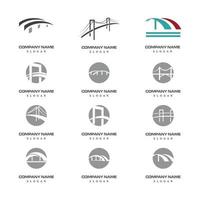 Bridge Logo Template vector icon illustration design