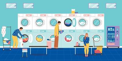 Laundry Flat Illustration vector