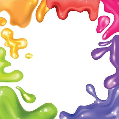 Glitter Slime Frame Composition