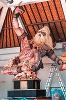 ogoh-ogoh es un balinés tradicional gigante marioneta hecho de bambú y papel maché, representando mal espíritu. es desfilaron alrededor antes de el nyepi día a sala apagado negatividad foto