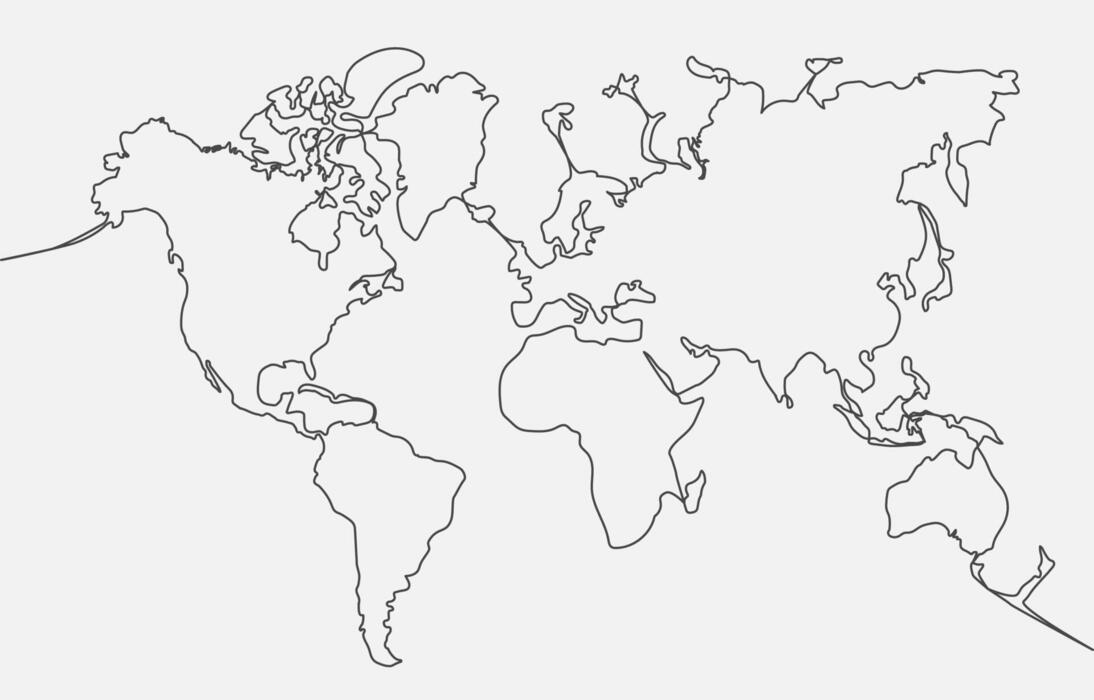 Continents Outline Vector Art, Icons, and Graphics for Free Download