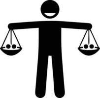 Scale balance icon symbol design, Illustration of the law balance icon vector image. EPS 10