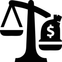Scale balance icon symbol design, Illustration of the law balance icon vector image. EPS 10