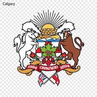 Emblem of Calgary vector