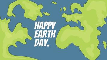 Happy earth day background in 4k ratio vector