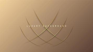 Geometric luxury background with gold elements template for your design vector