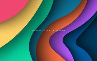 multi colored abstract dynamic colorful soft gradient papercut overlap layers background. eps10 vector