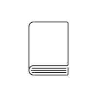 Close book icon. Vector sign isolated