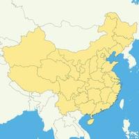 High quality map with borders vector