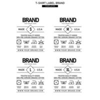 Clothing label tag template concept vector design branding