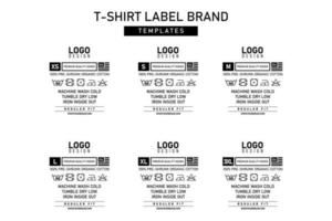 Clothing label tag template concept vector design branding