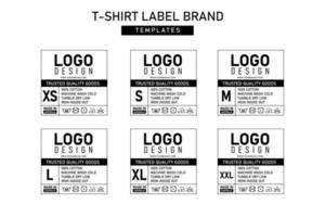 Clothing label templates design vector