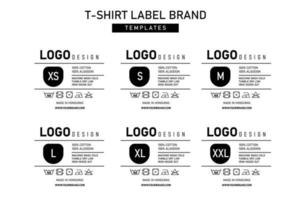 neck label tag clothing templates label vector