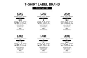 Clothing label tag template concept vector design branding