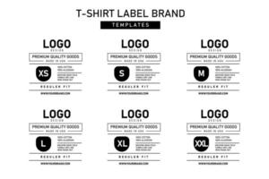 Clothing label tag template concept vector design branding