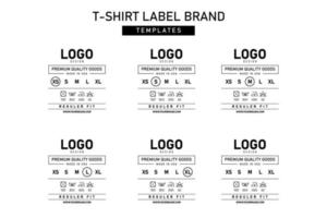 Clothing label tag template concept vector design branding