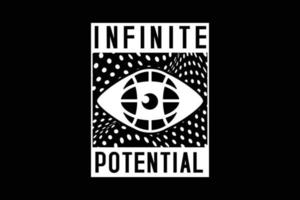 infinite potential Modern stretwear deisgn templates vector