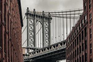 Manhattan Bridge in New York City in USA photo