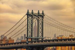 Manhattan Bridge in New York City in USA photo