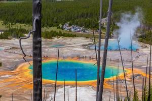 el grandioso prismático primavera en Yellowstone nacional parque Estados Unidos foto